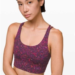 lululemon energy long line bra (ornemental multi)